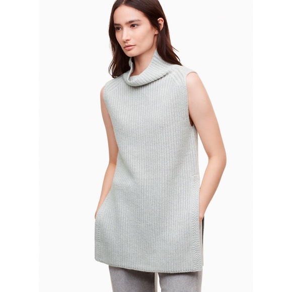 Aritzia Sweaters - Aritzia Wilfred Durandal Sweater Wool Light Grey